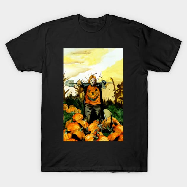 Harvest Time Halloween Man T-Shirt by DrewEdwards